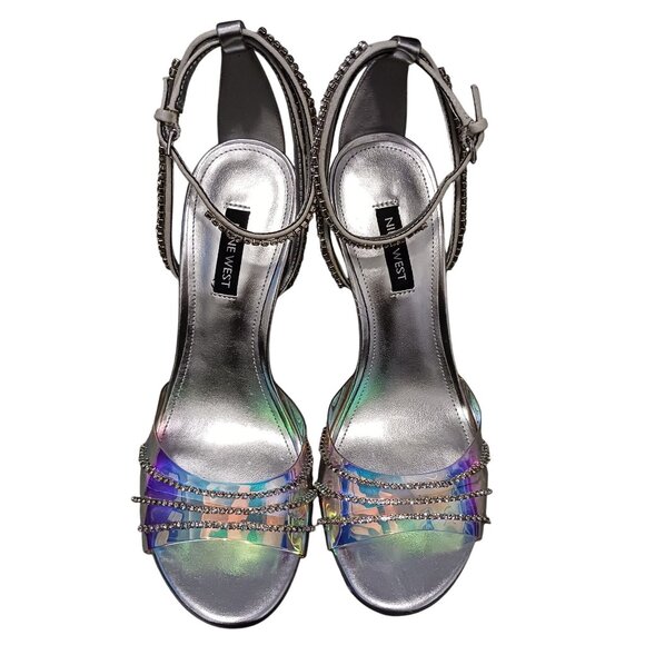 Nine West KLASS3 Comfort Insole Pumps in Silver/Iridescent, Size 7 - Picture 2 of 13